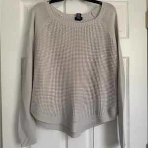 Wet Seal Light Gray Crew Neck Sweater